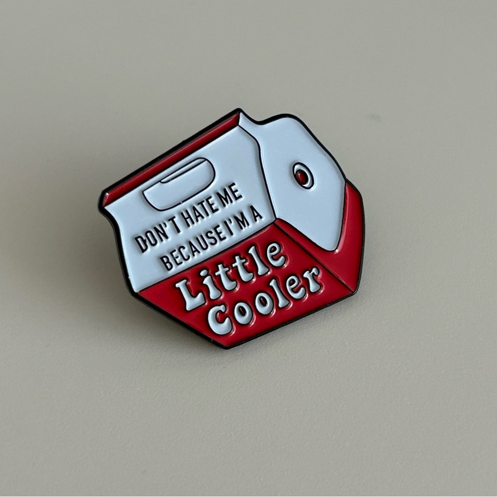 Cute Cooler Enamel Pin- Decorate your jeans jacket! - Picture 2 of 9
